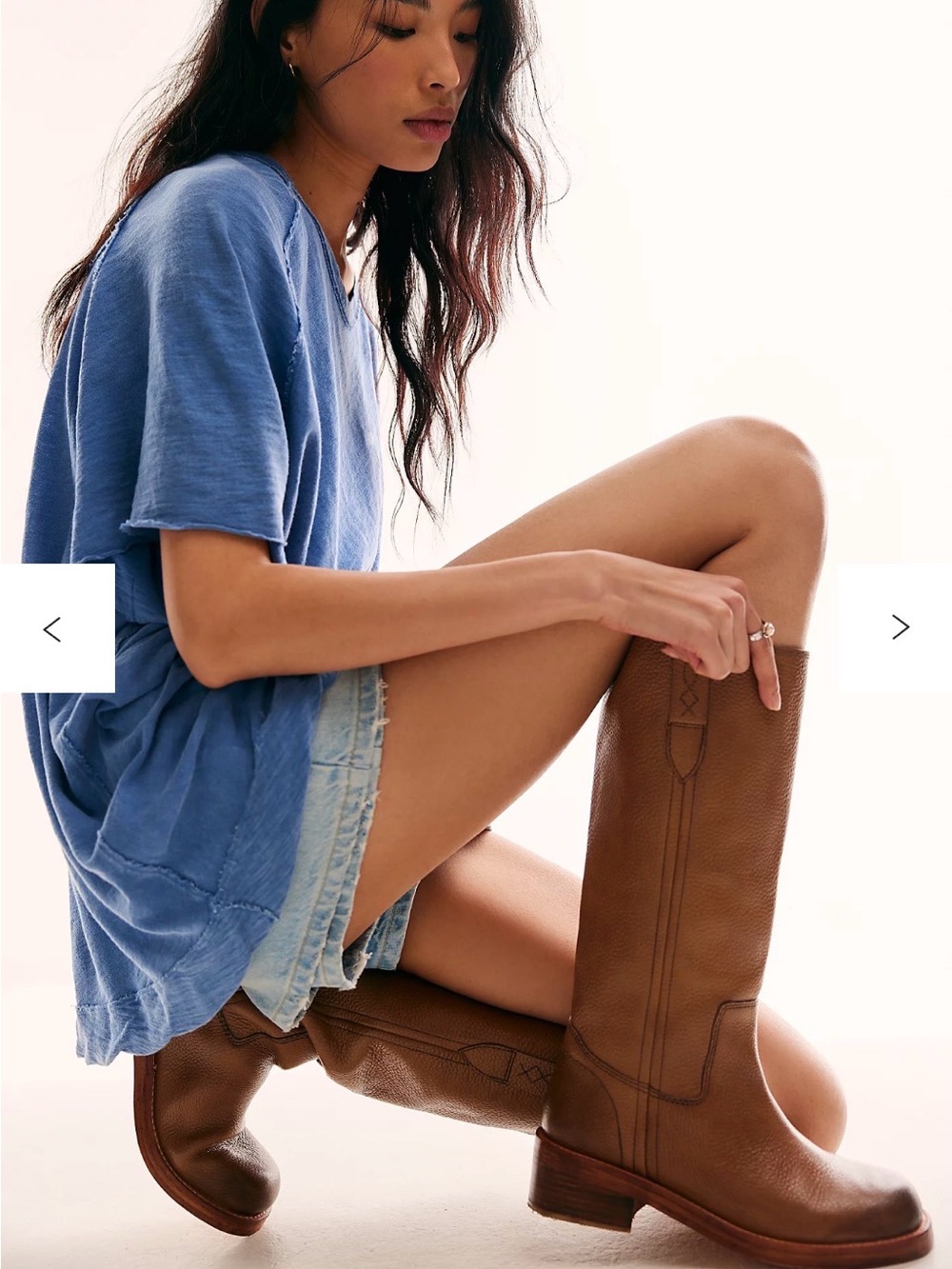 Free People Blaze Pull-On Boots size 7.5